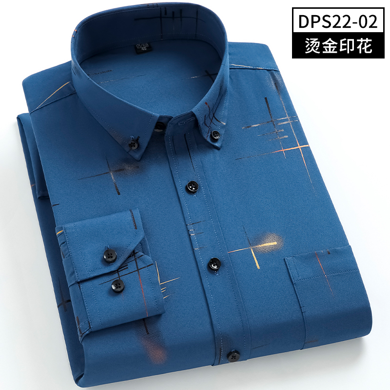 烫金长袖衬衫DPS22-02