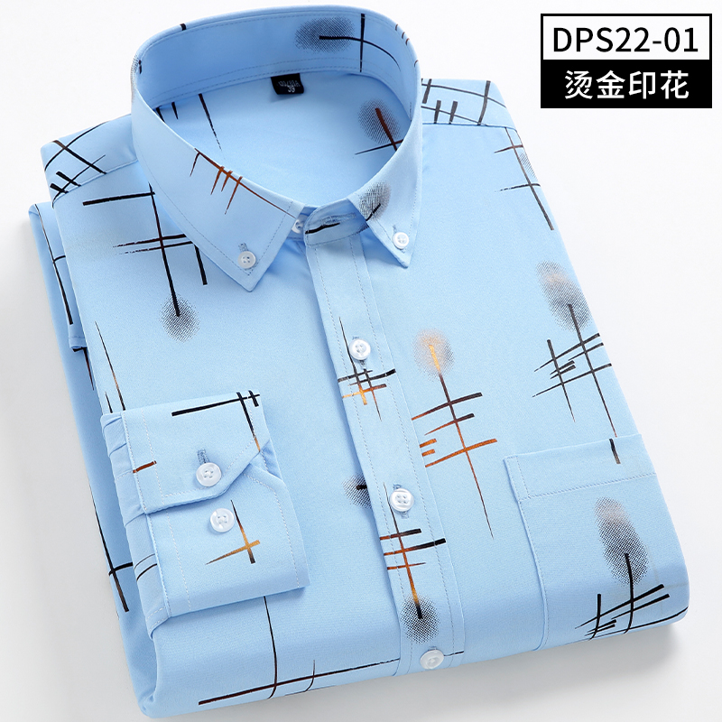 烫金长袖衬衫DPS22-01